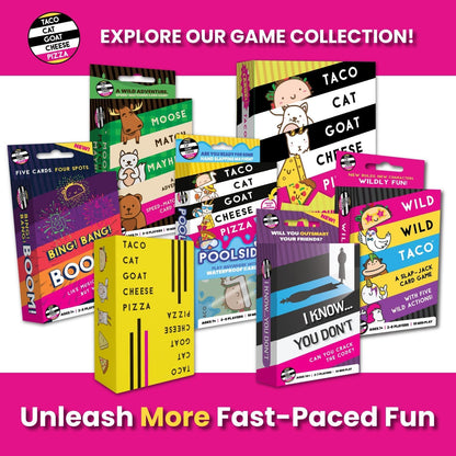 Taco Cat Goat Cheese Pizza Wildly Entertaining Card Game for Family and Group Game Night | Easy to Learn and Play with 10-15 Minute Rounds | Fun for Kids, Teens, Adults, and Families | 2-8 Players