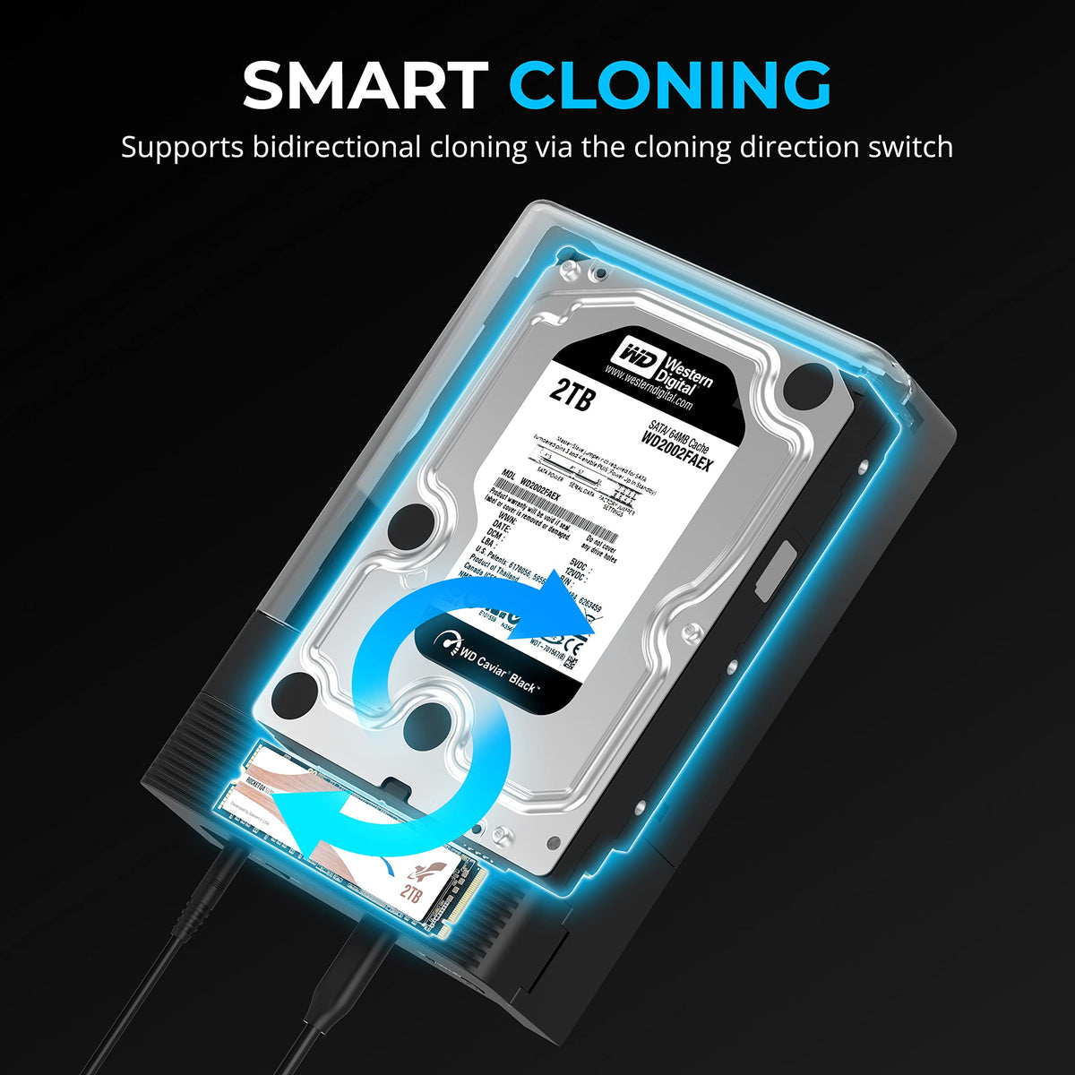 SABRENT USB 3.0 to SATA Hard Drive Docking Station, 2.5/3.5in (EC-DFLT)