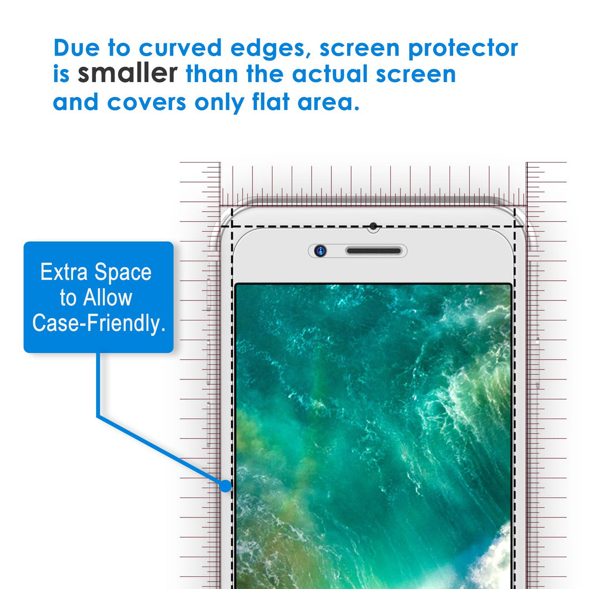 JETech Screen Protector for iPhone 15 6.1-Inch, Bubble Free, Tempered Glass Film with Easy Installation Tool, Case-Friendly, HD Clear, 2-Pack