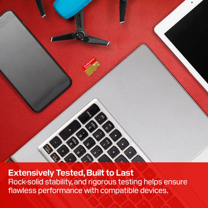 SANDISK 256GB Extreme microSD Card + Adapter, Up to 190MB/s Read Speeds