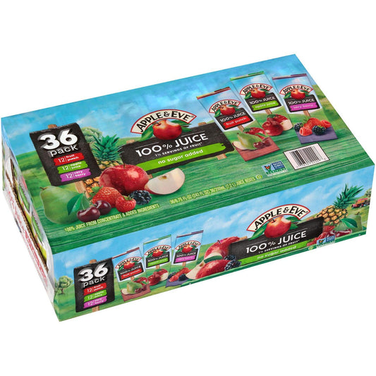 Apple & Eve Juice Box Variety - 36/6.75 oz. (2 Pack)
