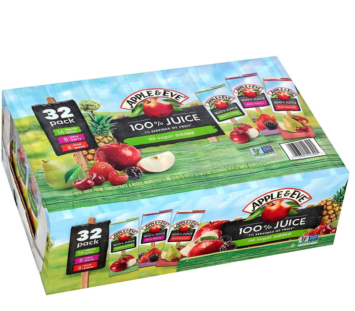Apple & Eve 100% Juice Variety Pack, 6.75 Fl Oz, Pack of 32