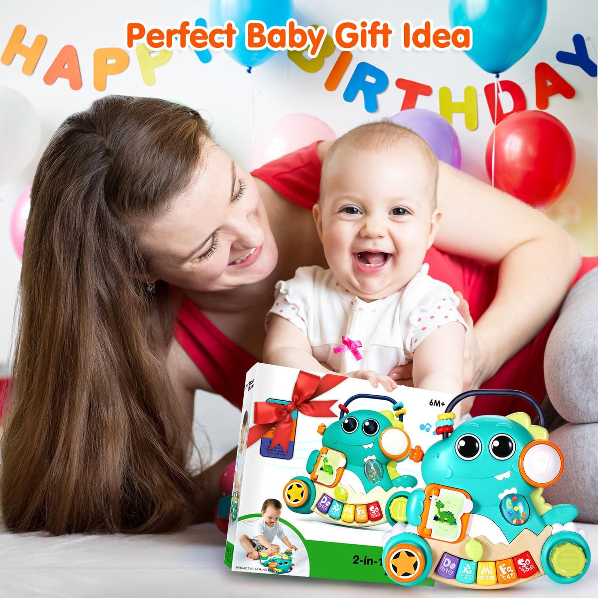Baby Piano Toy 6 to 12 Months Light Up Music Baby Toys for 6 9 12 18 Months Early Learning Educational Piano Keyboard Infant Babies Girl Toy 1 Year Old Boy Girls Gift