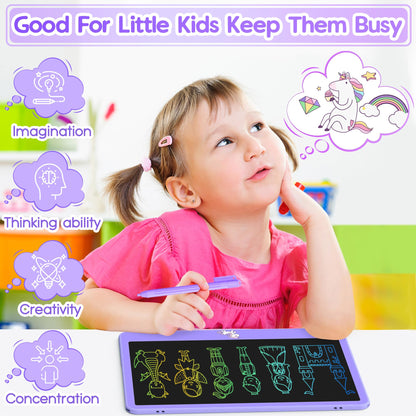 Hockvill LCD Writing Tablet for Kids 8.8 Inch, Toys for Girls Boys Drawing Pad for 3 4 5 6 7 Year Old Kids Toys, Children Christmas Birthday Gift for Kids Toddler Doodle Board Travel Essentials