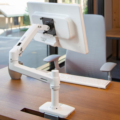 Ergotron – LX Monitor Arm, Single Monitor Desk Mount – fits Flat Curved Ultrawide Computer Monitors up to 34 Inches, 7 to 25 lbs, VESA 75x75mm or 100x100mm – Polished Aluminum