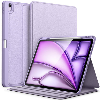 JETech Case for iPad Air 13-Inch M4/M3/M2 (2026/2025/2024) with Pencil Holder, Slim Folio Stand Protective Tablet Cover, Multi-Angle Viewing, Auto Wake/Sleep (Black)