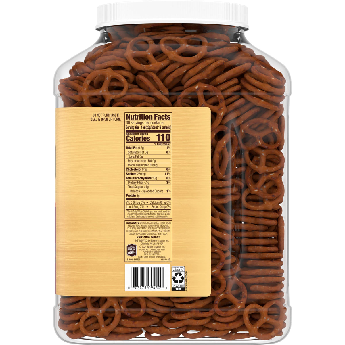 Snyder's of Hanover Mini Pretzels, 16 Oz Bag