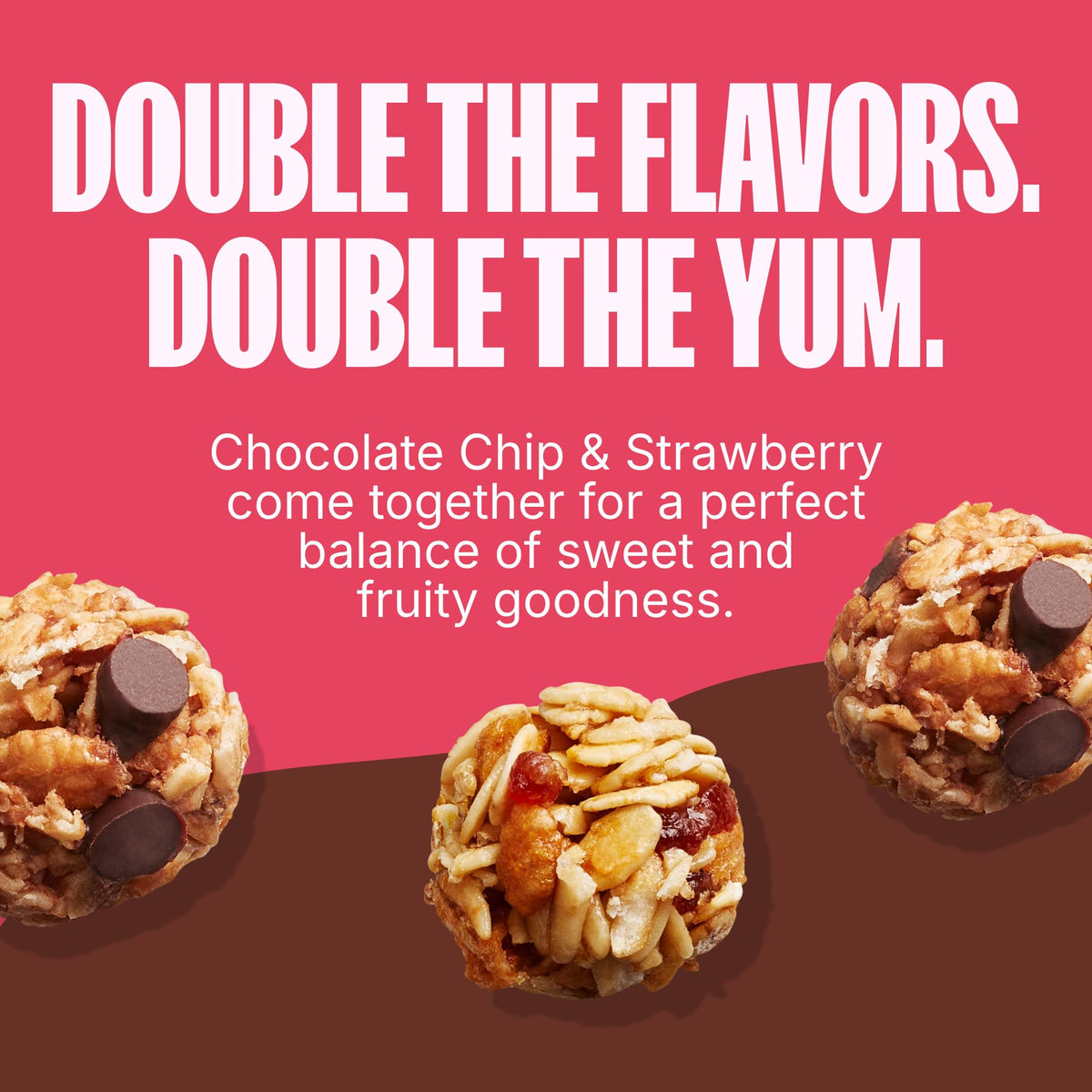MadeGood Granola Bites Chocolate Chip & Strawberry Variety Pack (28 Count) Gluten Free and Organic Snacks
