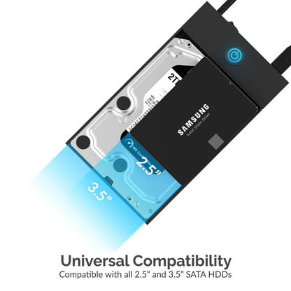 SABRENT USB 3.0 to SATA Hard Drive Docking Station, 2.5/3.5in (EC-DFLT)