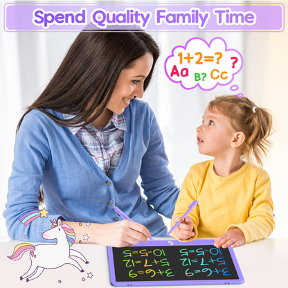 Hockvill LCD Writing Tablet for Kids 8.8 Inch, Toys for Girls Boys Drawing Pad for 3 4 5 6 7 Year Old Kids Toys, Children Christmas Birthday Gift for Kids Toddler Doodle Board Travel Essentials
