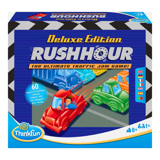 ThinkFun Rush Hour Deluxe Traffic Jam Logic Game and STEM Toy – Tons of Fun with Over 20 Awards Won, International for Over 20 Years