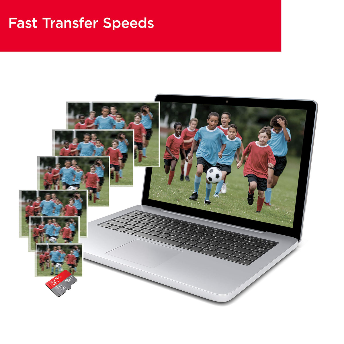 SANDISK 256GB Ultra microSD Card + Adapter, Up to 150MB/s Read Speeds