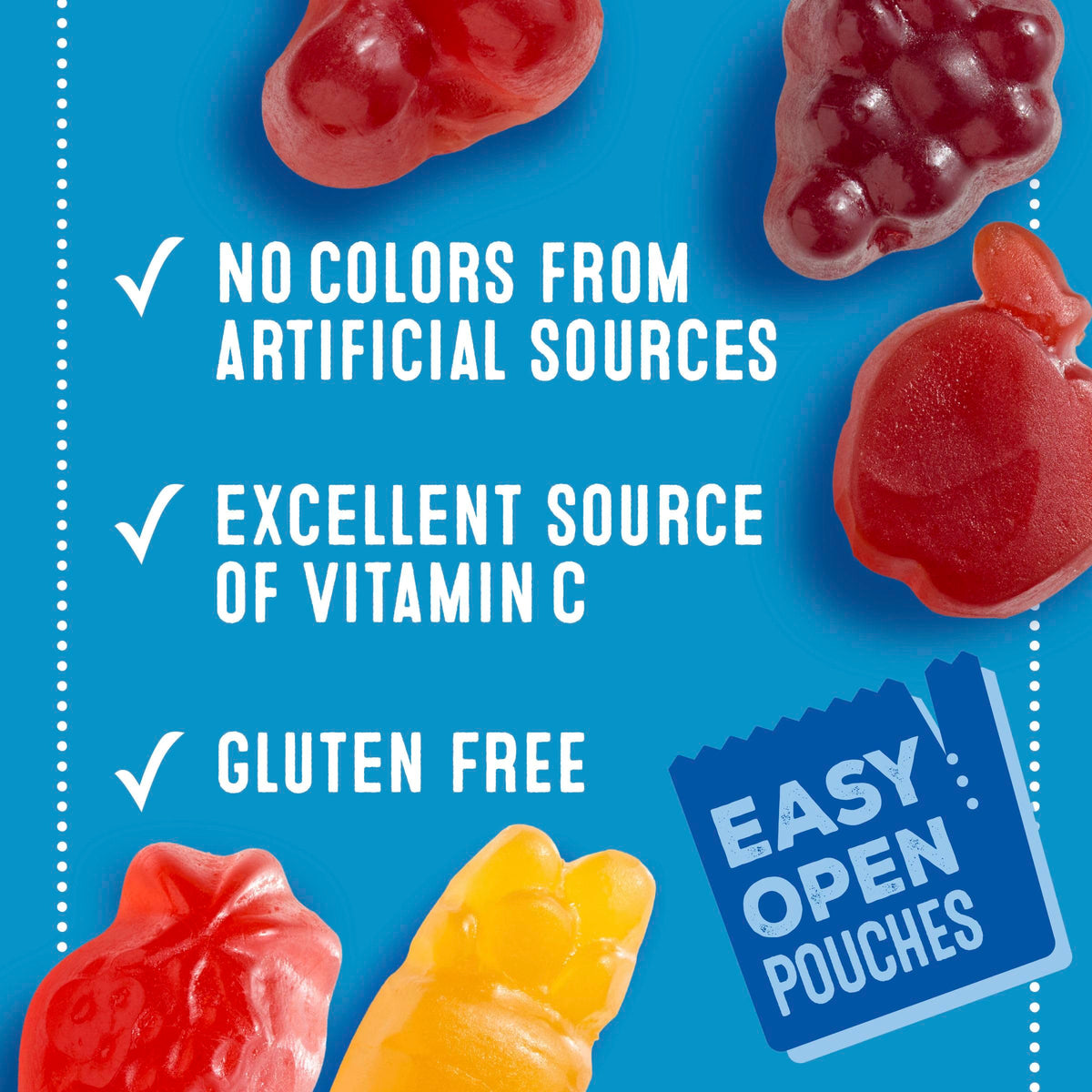 Mott's Fruit Flavored Snacks, Berry and Assorted Fruit, Gluten Free Snack, Value Pack, 22 Ct, 17.6 oz