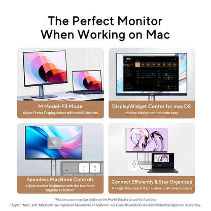 ASUS ProArt Display PA278QV 27” WQHD (2560 x 1440) Monitor, 100% sRGB/Rec. 709 ΔE < 2, IPS, DisplayPort HDMI DVI-D Mini DP, Calman Verified, Eye Care, Anti-Glare, Tilt Pivot Swivel Height Adjustable