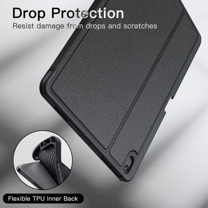 JETech Case for iPad Air 13-Inch M4/M3/M2 (2026/2025/2024) with Pencil Holder, Slim Folio Stand Protective Tablet Cover, Multi-Angle Viewing, Auto Wake/Sleep (Black)