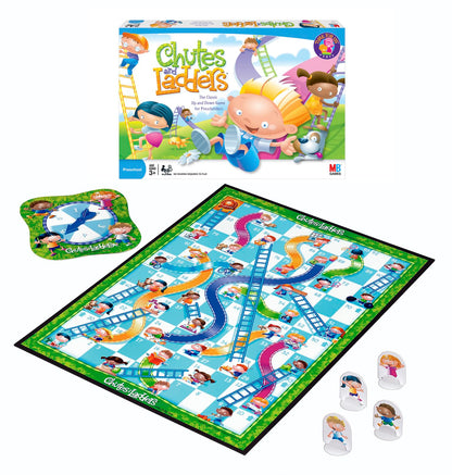 Hasbro Gaming Chutes and Ladders Board Game, 2 to 4 Players, Easter Gift for Kids, Preschool Classroom Games, Ages 3+ (Amazon Exclusive)