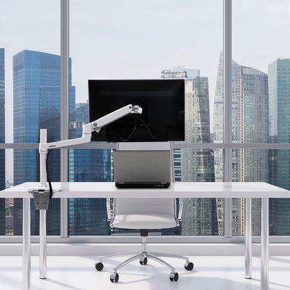 Ergotron – LX Monitor Arm, Single Monitor Desk Mount – fits Flat Curved Ultrawide Computer Monitors up to 34 Inches, 7 to 25 lbs, VESA 75x75mm or 100x100mm – Polished Aluminum
