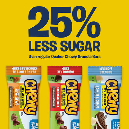 Quaker Chewy Granola Bars, Chewy & Dipps Variety Pack, (58 Bars), Whole Grains, No Artificial Flavors, No Added Colors