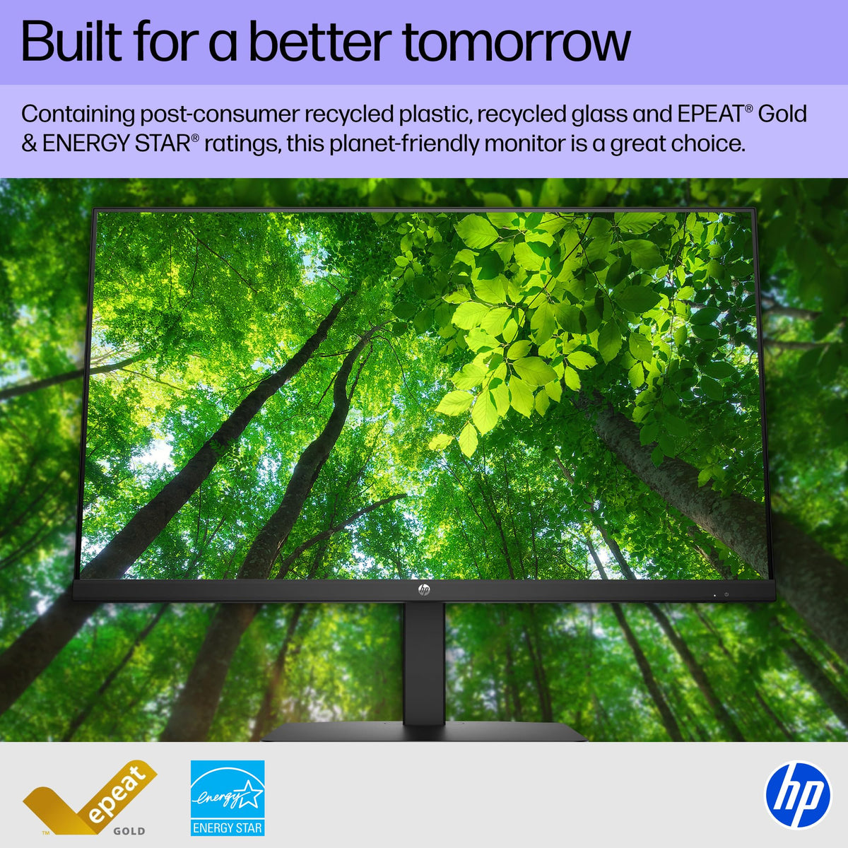 HP 24mh FHD Monitor - Computer Monitor with 23.8-Inch IPS Display (1080p) - Built-in Speakers and VESA Mounting - Height/Tilt Adjustment for Ergonomic Viewing - HDMI and DisplayPort - (1D0J9AA#ABA)