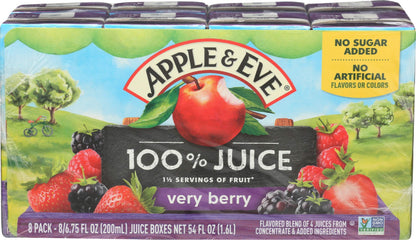 Apple & Eve 100% Juice Variety Pack, 6.75 Fl Oz, Pack of 32
